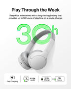 Belkin SoundForm Mini Kids Headphones - White / Wireless (USB-C) view 3