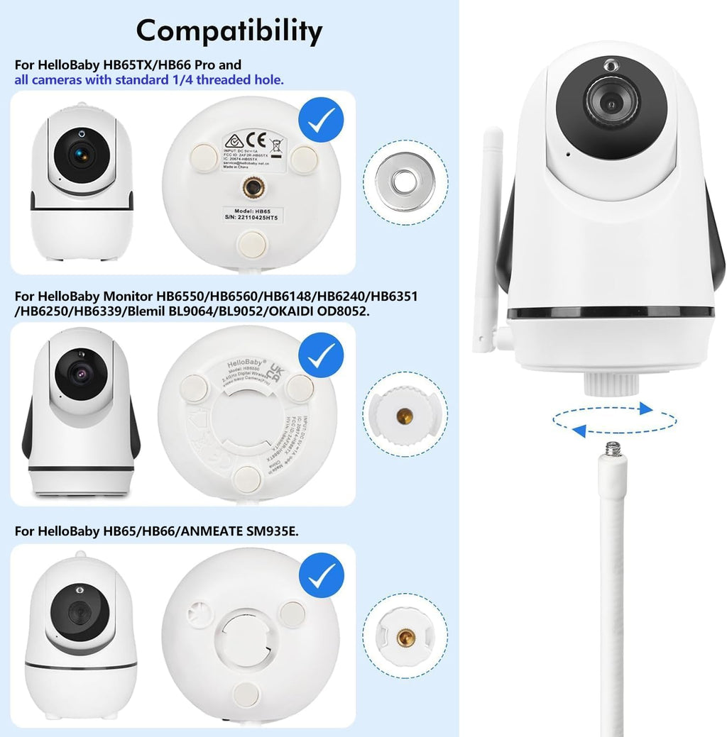 Baby Monitor Mount - Matte White view 1