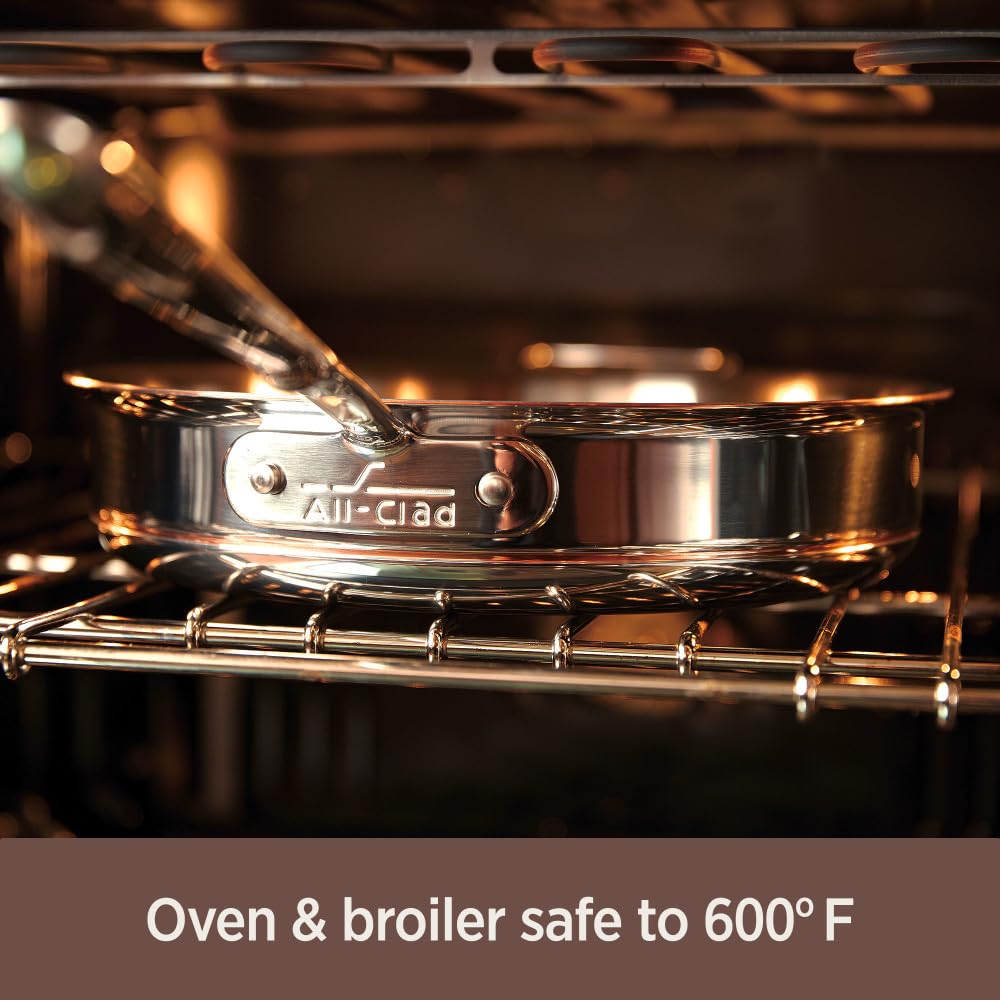 All-Clad Copper Core 5-Ply Stainless Steel Sauté Pan with Steel Lid 6 Quart Induction (additional view 6)