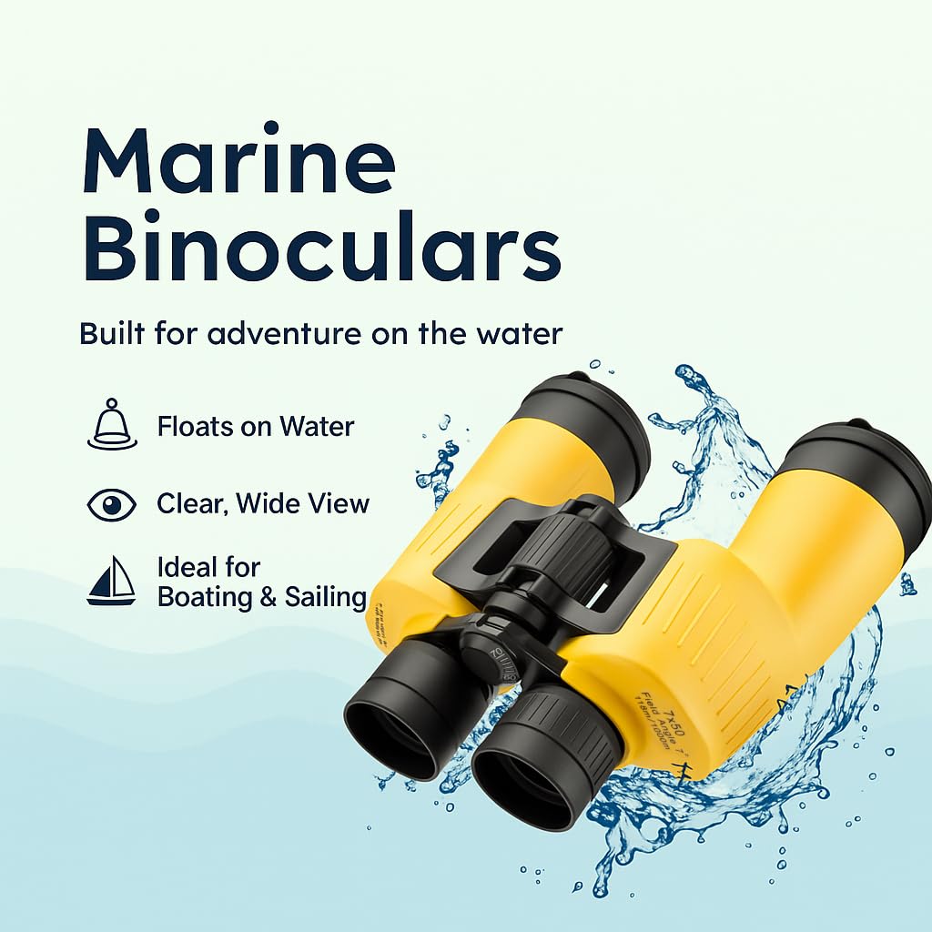 Barska AB12738 Floatmaster 7x50 Waterproof Floating Marine Binoculars for Boating (additional view 2)