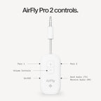 Twelve South AirFly Pro 2, Bluetooth Adapter, Pair 2 AirPods - White view 6