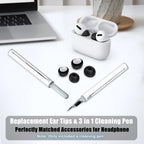 3 Pairs Replacement Ear Tips for AirPods Pro 2nd & 1st(S/M/L, Black) (additional view 6)