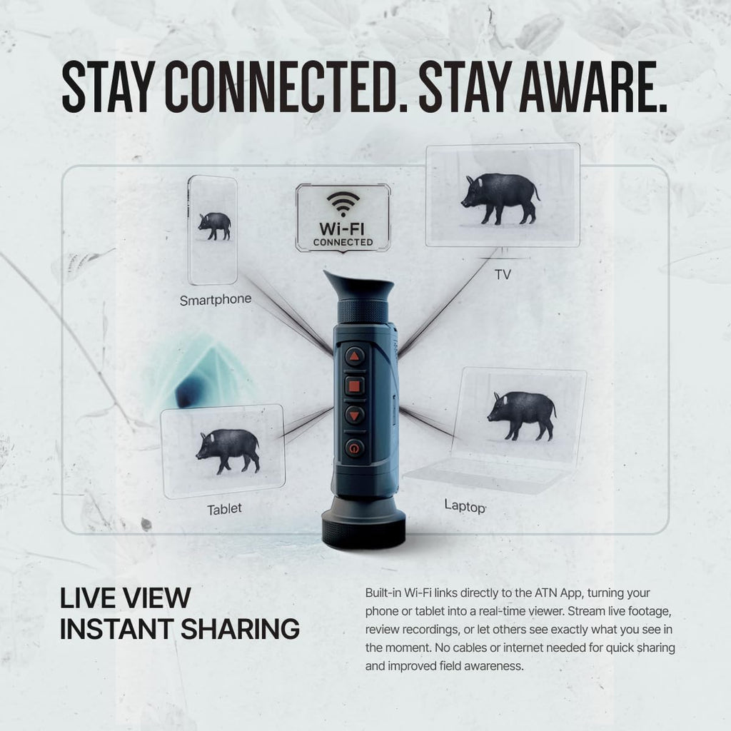 ATN BlazeHunter XD Thermal Imaging Monocular, 1280x1024, Rangefinder (TIMNBLHXD50LRF)