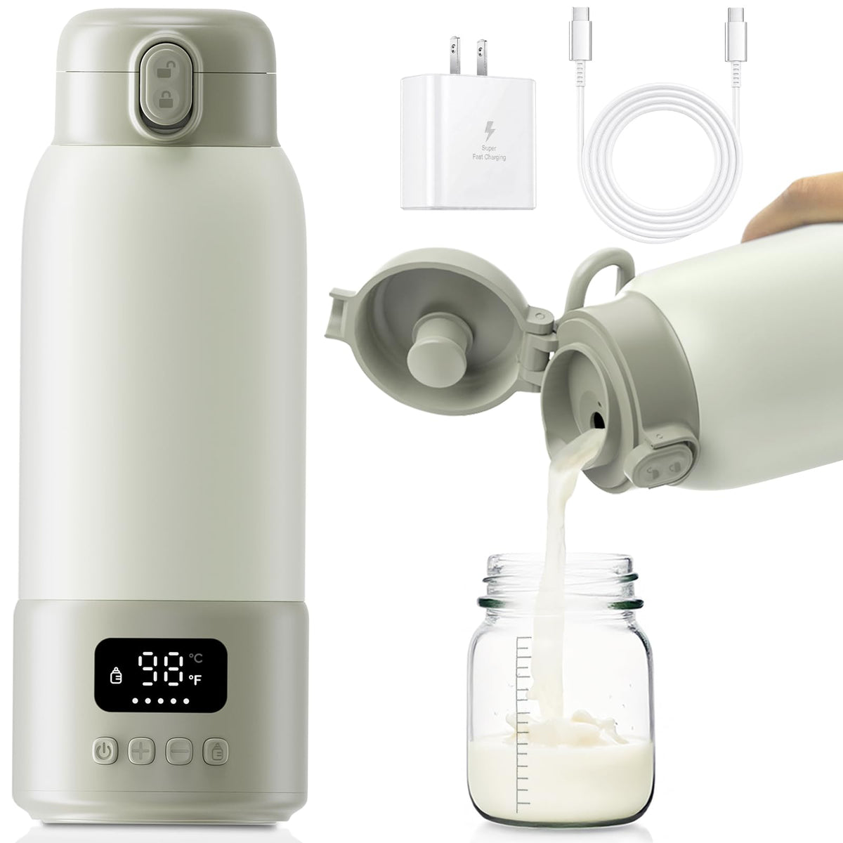 VISNOK Portable Bottle Warmer - Green
