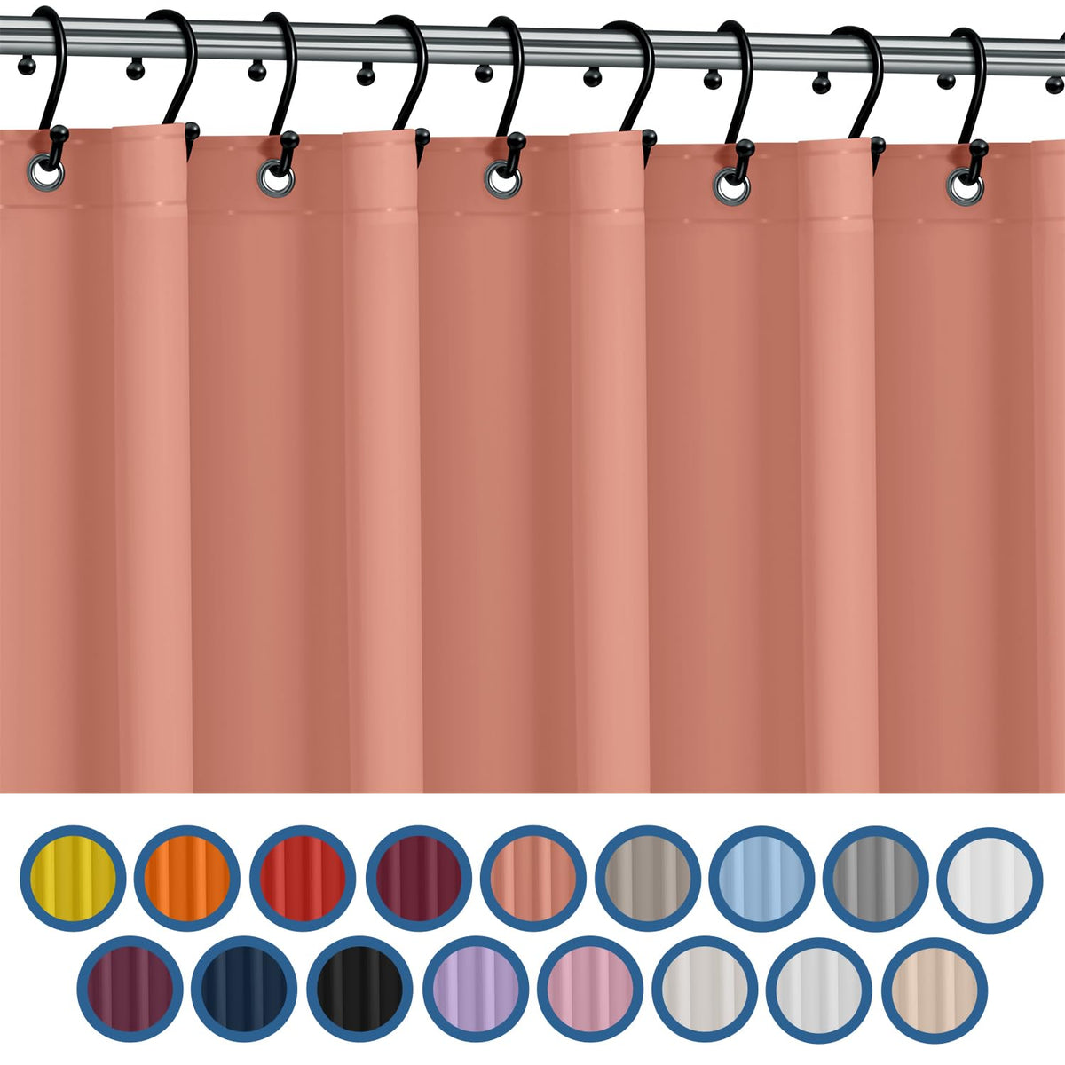 No Smell Shower Curtain Liner 72x72