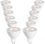 12 Pack MR16 LED Bulb(50W Halogen Equivalent),2700K Warm White 450LM 5W