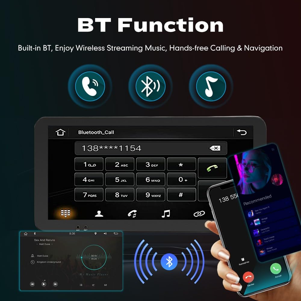Wostoke Car CarPlay Android Auto Navigation Stereo GPS Radio Reverse Camera Display