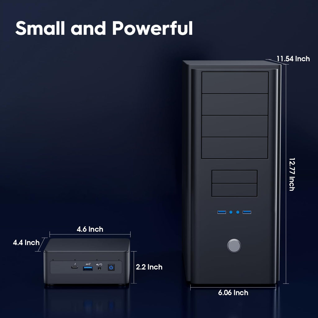 Intel NUC 11 with 11th Gen Core i7-1165G7 Processor, Intel Nuc 11i7 Quad-Core 32GB DDR4 RAM & 1TB NVMe SSD