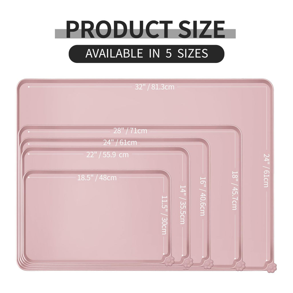 Reopet Silicone Pet Feeding Mat - Waterproof & Non-Slip Dog Cat Placemat