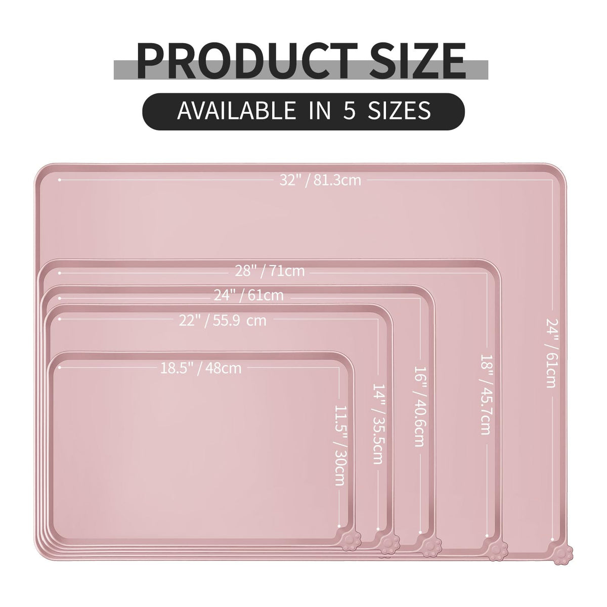 Reopet Silicone Pet Feeding Mat - Waterproof & Non-Slip Dog Cat Placemat