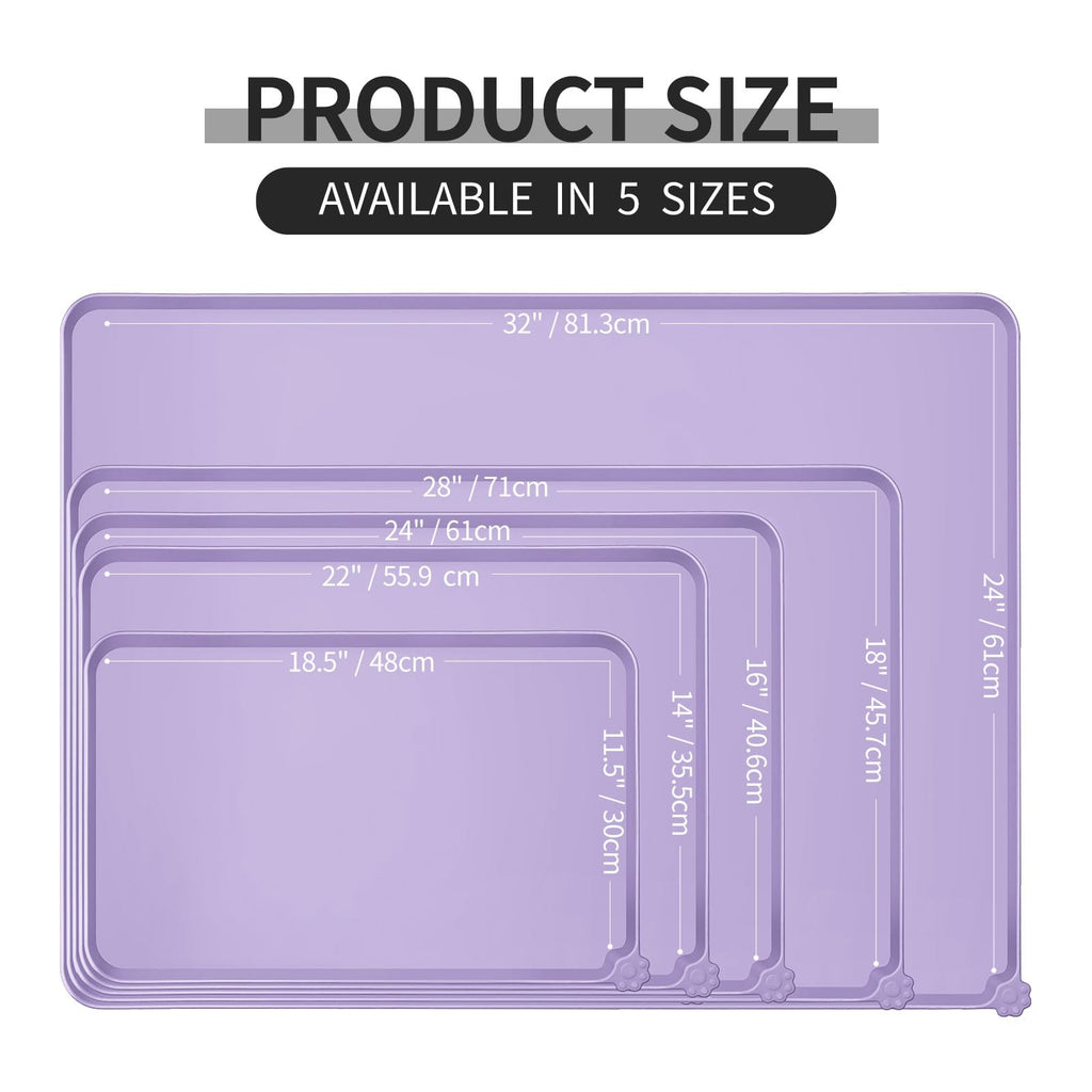 Reopet Silicone Pet Feeding Mat - Waterproof & Non-Slip Dog Cat Placemat