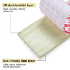 Dovesail Upgrade Baby Proofing Edge Guards 6.6ft Protector with 3M Adhesive Double Sided Tape - Cream - 16.4 Feet view 2