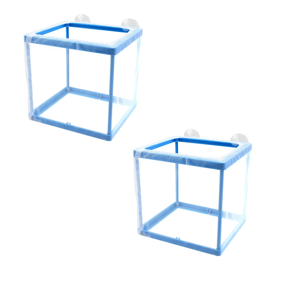 AQUANEAT Fish Tank Breeder 2 pcs Small Mesh Net Fry Saver Aquarium Spawn Hatchery