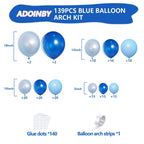 ADOINBY Balloons Arch Kit - Blue view 1