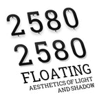 Ya_chtttwo 2" Stainless Steel Floating House letters, Metal Letters, House Address Letter for Outside, Modern Black
