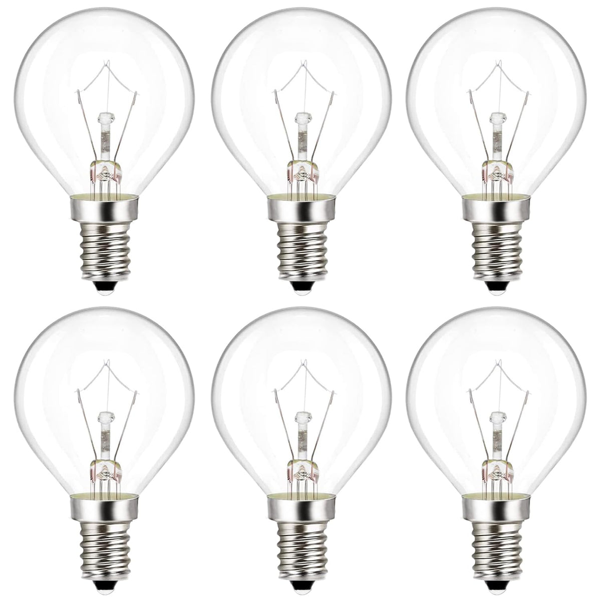 WokHok Wax Warmer Light Bulbs,Original 25 Watt Bulbs for Full Size Scentsy Warmers,6