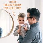 Happy Tot Organics Stage 4 Baby Food Pouches, Gluten Free, Vegan Snack, Fiber & Protein Fruit & Veggie Puree, Fruit & (Pack of 16)