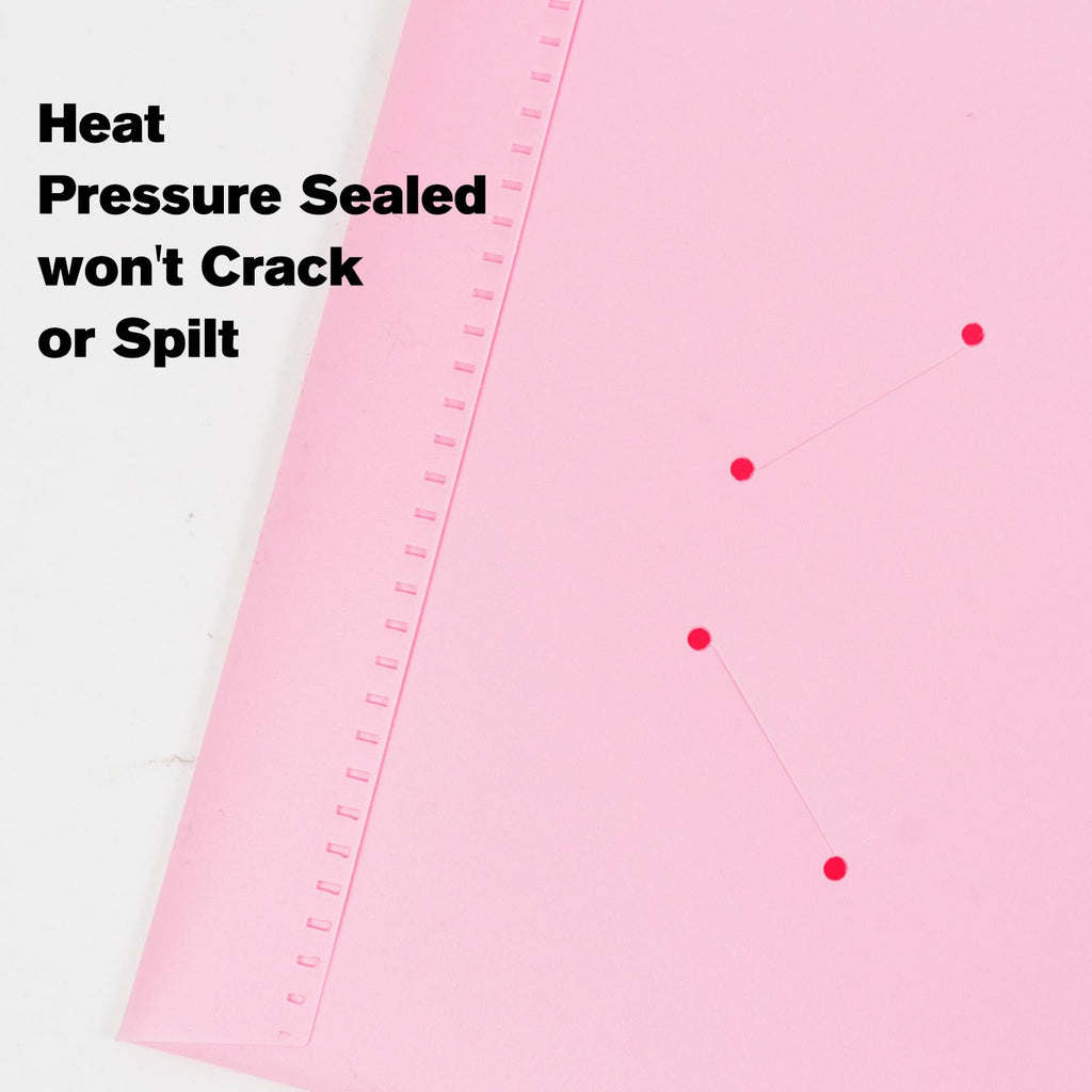 EEHZTSI Plastic Folders with Pockets - Pink / 60-Pack view 3