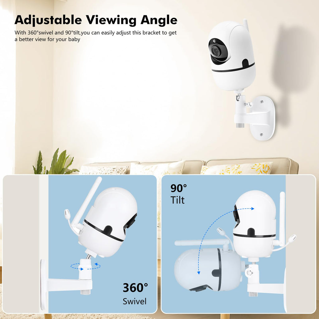 Baby Monitor Mount - Frosted White view 4