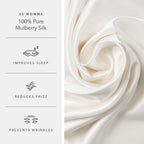 Fishers Finery 25mm 100% Pure Mulberry Silk Pillowcase