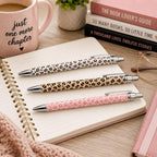 YJ PREMIUMS 6PC Ballpoint Pens - Leopard view 2