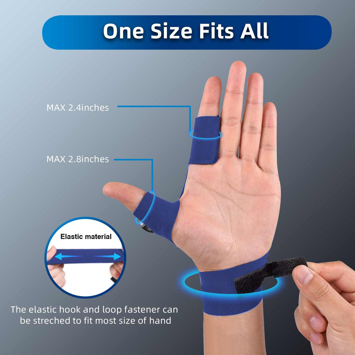 MOIPEJO LED Flashlight Gloves - Klein Blue view 5