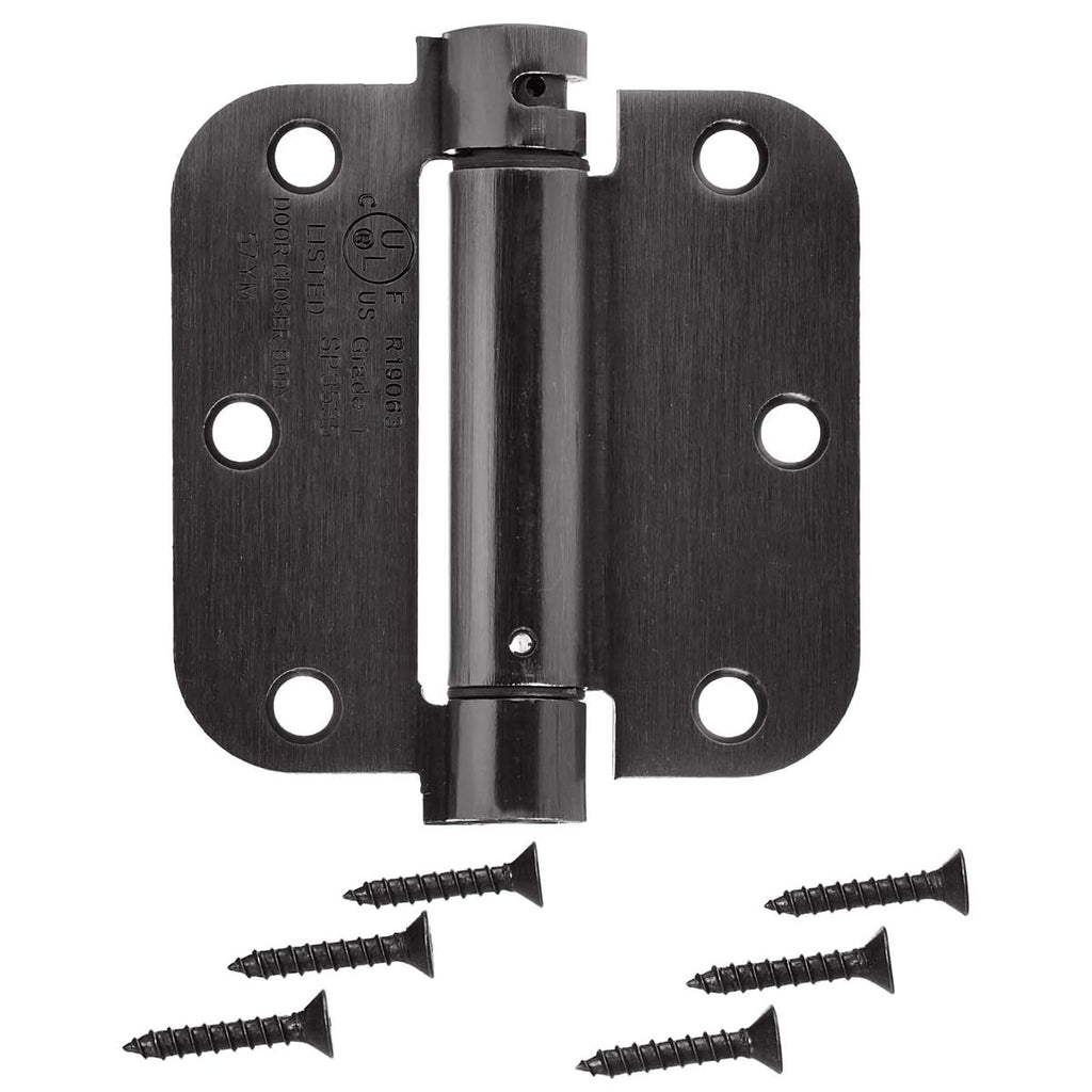Amazon Basics Self-Closing Door Hinge, 3.5 Inch x 3.5 Inch