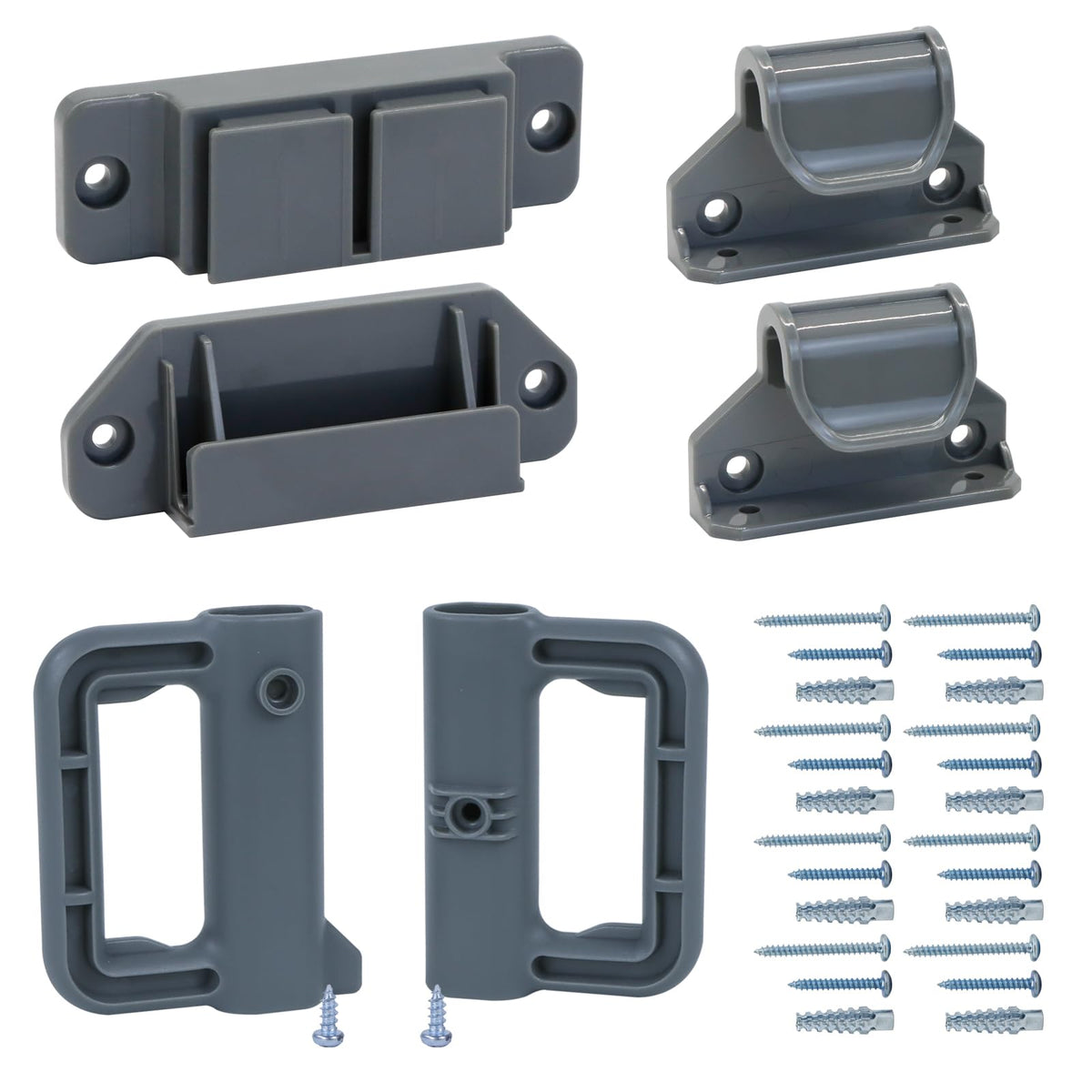 KISKIZ Extra Wide Retractable Baby Gate Replacement Parts Kit (Gray) Extra Wide Baby Gate