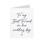 palmpaperie wedding day card. To - To my Best Friend