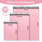 Famagic Poly Mailers Variety Pack - Pink / 10x13" & 14.5x19" & 19x24" view 1