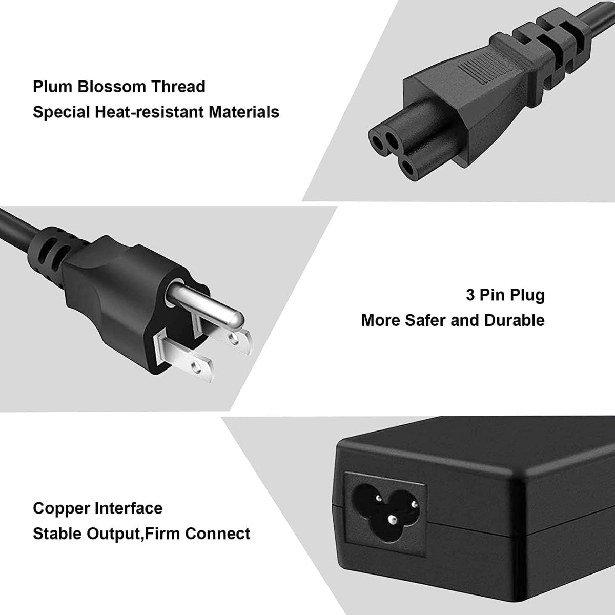 Blue Tip 65W Replacement for HP Laptop Charger Compatible with HP Pavilion x360 14 15 (additional view 3)