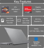 Lenovo Laptop Computer V15, AMD Ryzen 5 7520U, 16GB DDR5 RAM, 512GB SSD (additional view 1)