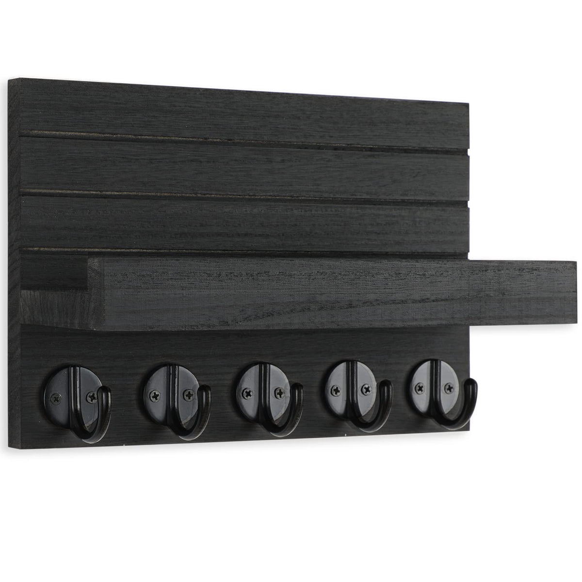 Lwenki Key Holder for Wall, Decorative Key and Mail Holder with Shelf Has Large