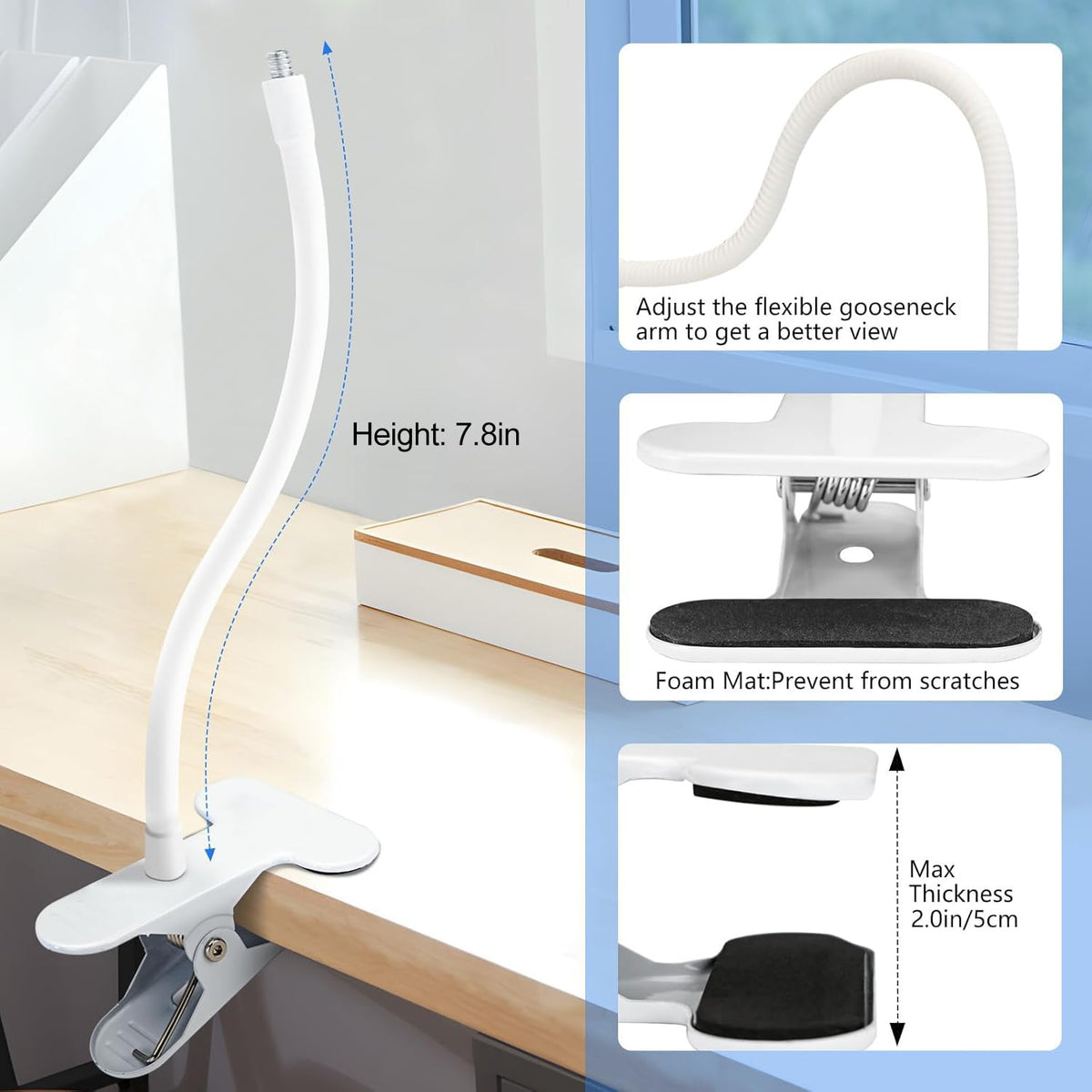 Baby Monitor Mount - Matte White view 5