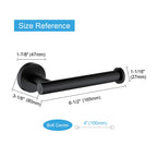 TASTOS Toilet Paper Holder SUS304 Stainless Steel Round - Matte Black / 1 view 3