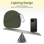 Headphone Case Compatible with JBL/Beats/Sony/BERIBES/SoundCore/TOZO/KVIDIO/JLab/Bose, Ultra-Thin Headphone Bag Travel Carrying Universal - Dark Green view 5