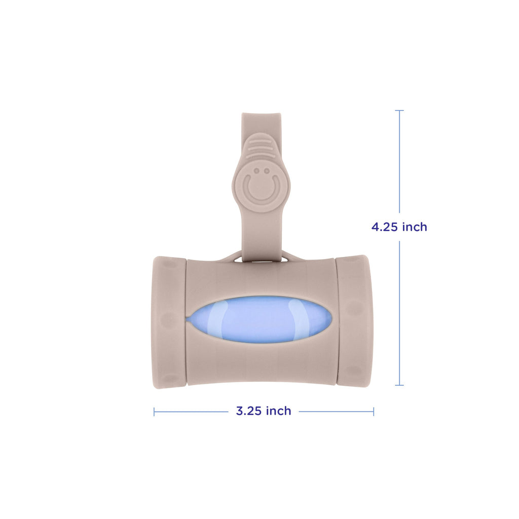 Ubbi Retractable Bag Dispenser for Diaper Bag - Taupe Bag Dispenser view 1