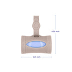 Ubbi Retractable Bag Dispenser for Diaper Bag - Taupe Bag Dispenser view 1