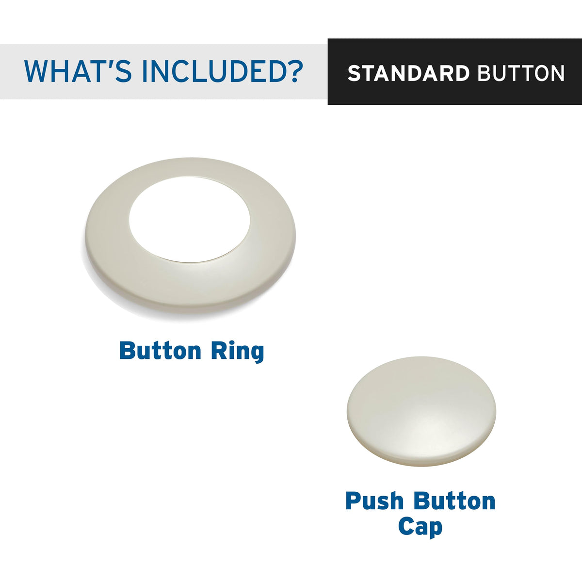 InSinkErator Air Switch SinkTop Decorative Button - Biscuit view 1