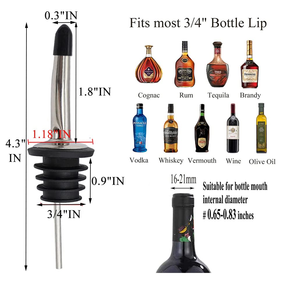 Pafusen Pafuen Liquor Pour Spout - Silver + cap / 24 view 3