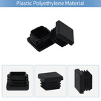 WZB 1 1x1 Square Tube End Cap Plastic Plugs 12 Pack, 1x1 1 Inch Square Tubing Plug 1x1 (additional view 3)
