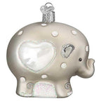 Old World Christmas Baby's 1st Elephant Glass Blown Ornament for Christmas Tree (additional view 1)