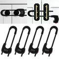 Upgrade 2 Packs Sliding Cabinet Locks - Black