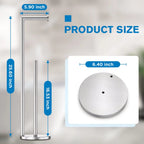 Toilet Paper Holder Stand, Toilet Paper Free Standing - Brushed Nickel view 1