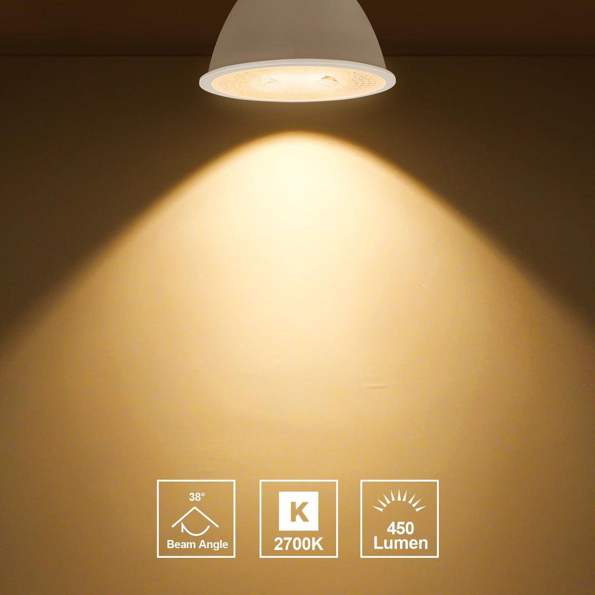 6 Pack MR16 LED Landscape Light Bulbs(50W Halogen Eq),Warm White 2700K (additional view 6)