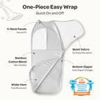 Momcozy Swaddles for Newborns, Quiet Fastener Swaddle for Infant 0-3 Months (Pack of 2)
