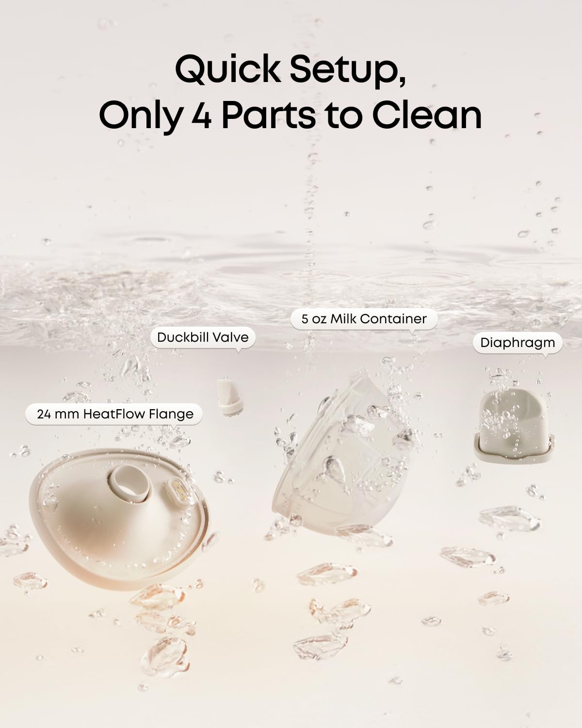 eufy Security eufy Heated Wearable Breast Pump E20, Hands-Free, App Control