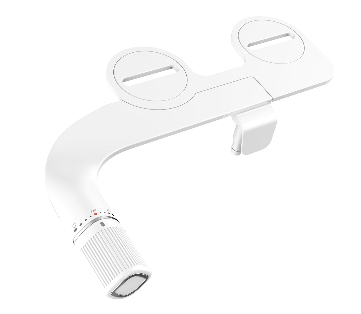 BIGCOW Ultra-Slim Bidet Attachment for Toilet - Dual Nozzle (Frontal & Rear Wash) with Adjustable Cold Water Pressure