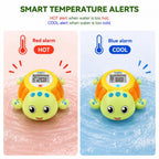Sea Turtle Water Proof Baby Bath Thermometer Used for Infant Baby Bath - green view 1