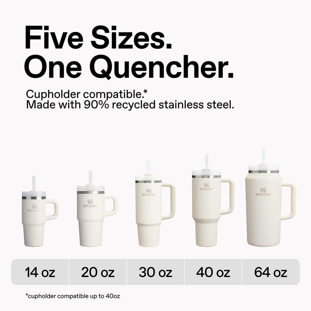 STANLEY Quencher H2.0 Flow State Tumbler, 30 oz, Sea Glass Plume